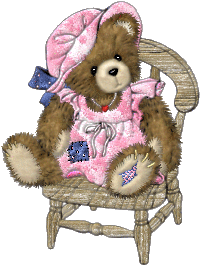 Bear on chair