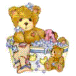 Bear taking a bubble bath