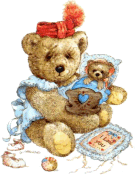 Bear wearing orange hat