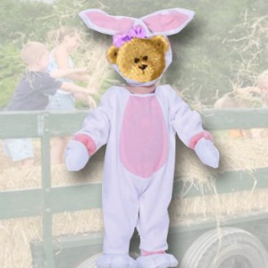 Purplebear in bunny costume