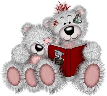 Big bear reading to little bear